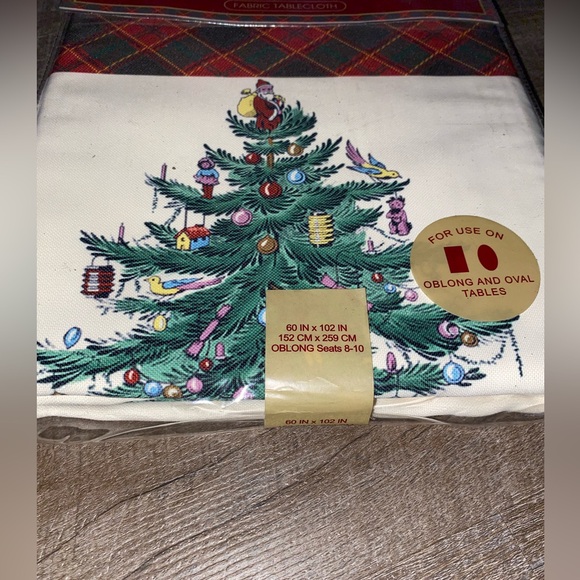 Spode Christmas Tree Tartan New in Package 60” x 102” - Picture 3 of 7